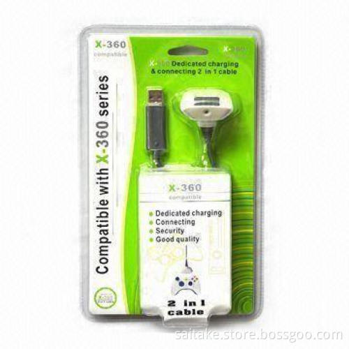 Electronic Handheld Game Accessory, Dedicated Charging and Connecting 2-in-1 Recharge Cable